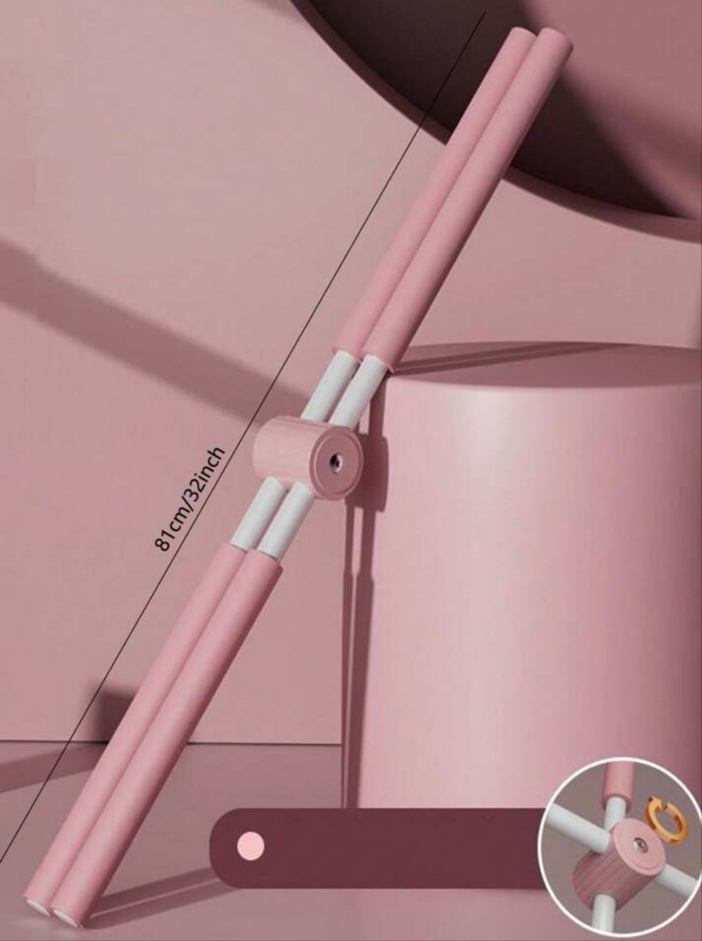 1pc Yoga Stick For Back And Shoulder, Model Cross Stand Yoga Stick For Body Training, Suitable For Various Scenarios stainless steel