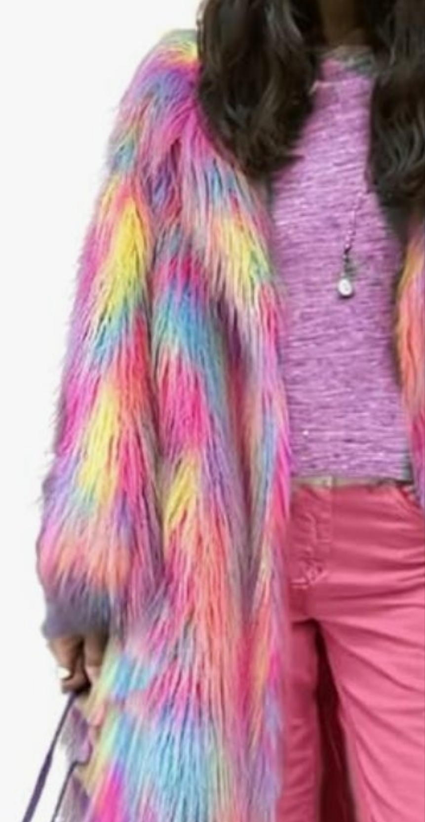 Faux Fur Coat Women's Extend Ankle Puffy Outwear