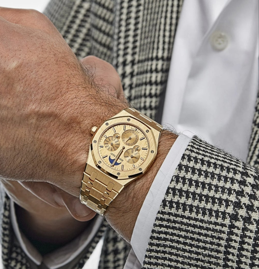 Audemars Piguet Royal Oak Perpetual Calendar Ultra-Thin 26586BA.OO.1240BA.99 Watch Yellow Gold Limited Edition