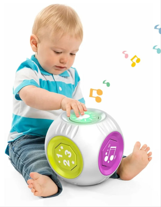 Bilingual Cube Learning Toy for 1+ Year Old Boy Girl Gift, Musical Developmental Baby Toy 12-18 Month, Educational Toy for Toddler Age 1-2, First Christmas 1st Birthday Gifts for One Year Old