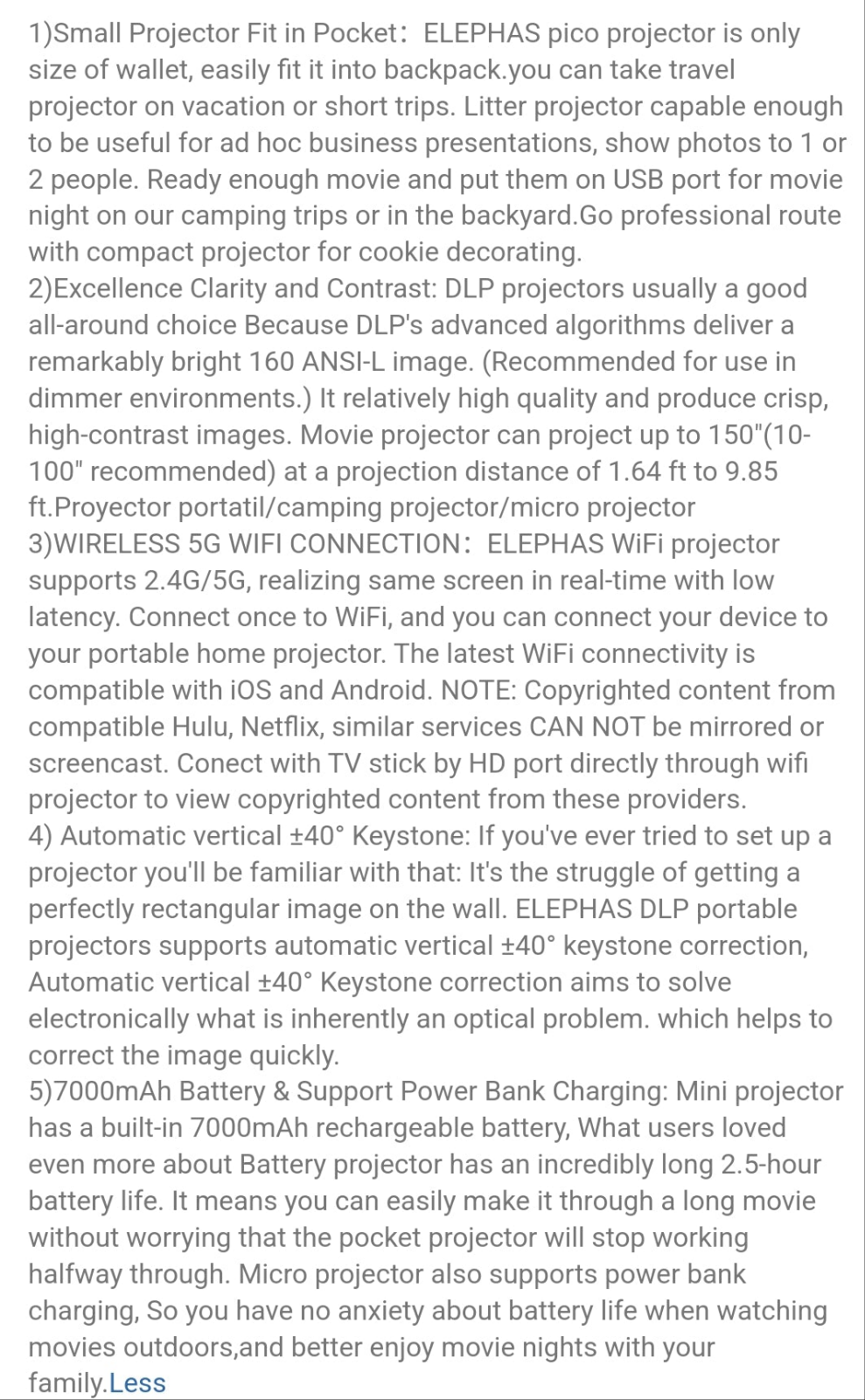 Projector With WiFi And Bluetooth,5G WiFi 9000L Native 1080P Video Projector, FUDONI Portable Movie Projector,Compatible With TV Stick, Smartphone, Tablet, PC,HDMI,VGA,USB,AV