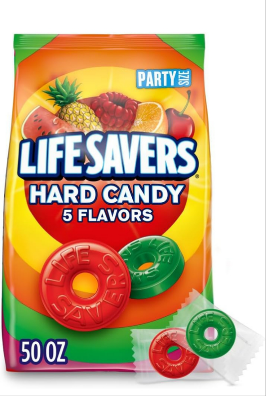 LIFE SAVERS Hard Candy 5 Flavors, 50-Ounce Party Size Bag