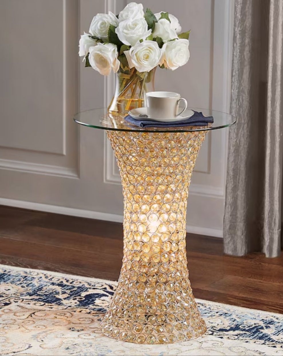 Crystal lit table in 3 options stunning unique pieces fun