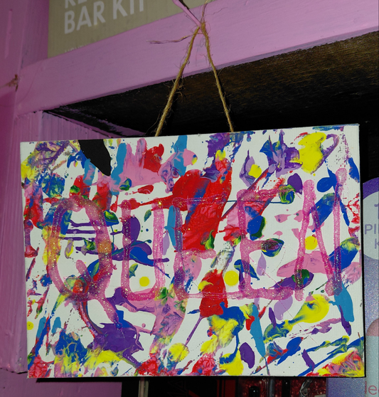 COCOMONEY ART Color Queen 1 OF 1 CUSTOM PIECE BY COCOMONEY painting on canvas