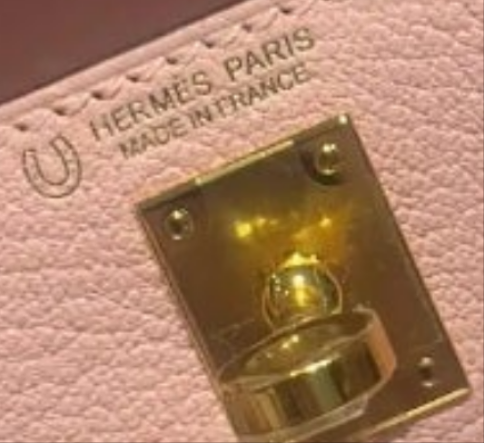 Hermès Rose Sakura & Gris Tourterelle Mini Kelly Sellier Mini 20 HSS Chevre GHW