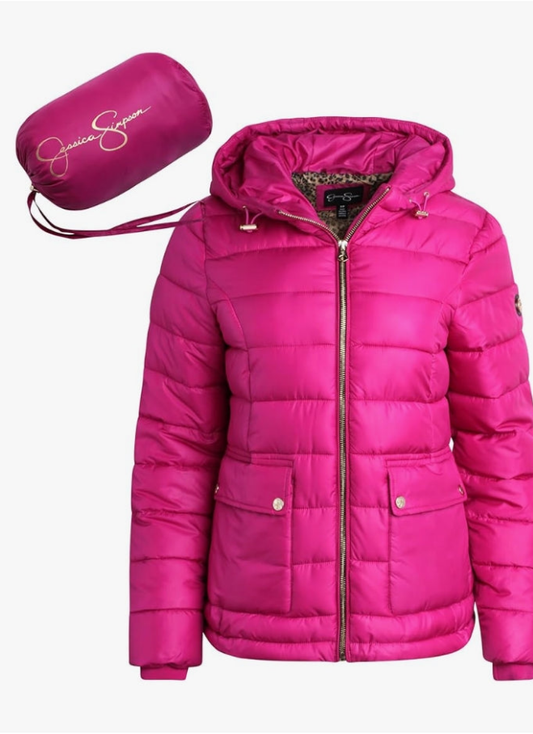 Puffer Jacket - Full Zip Up Insulated Quilted Jackets for Women - Cozy Women Winter Coats (S-XL)
