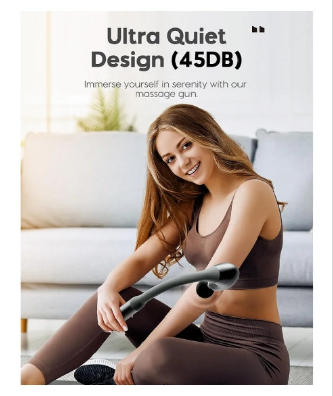 Massage Gun with Upgraded Extension Handle, 16MM Massage Gun Deep Tissue, Back Massager, Muscles/Neck/Shoulders/Waist/Legs Massager Portable for Pain Relief