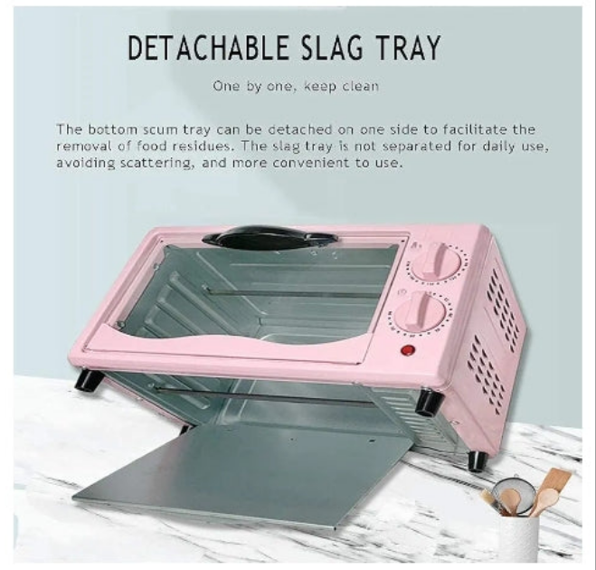 oven mini oven air fryer oven 12L Mini Oven,Multi-Function Convection Countertop Toaster Oven Electric Toaster Oven Toaster Ovens Countertop Toaster Oven Air Fryer, (Color : Pink) (Color : Pink, S