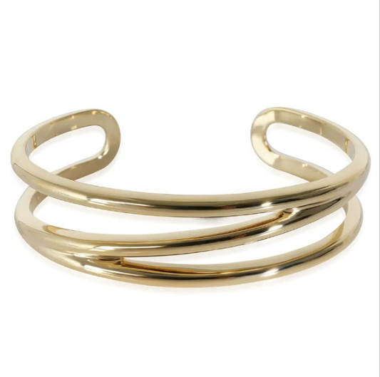 Tiffany and Company Pre-owned, ZigZag Cuff Bracelet in 18KT Yellow Gold, 6 i