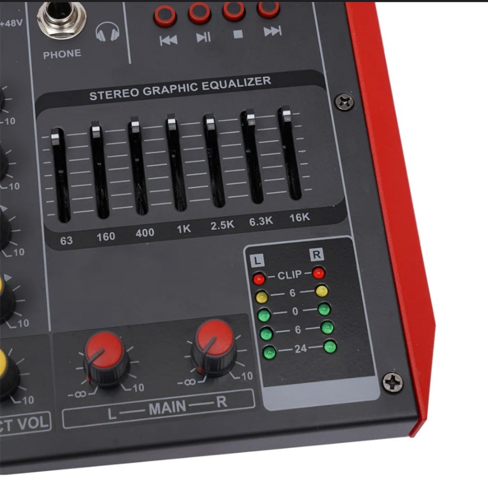 6 Channel Bluetooth Versatile Audio Mixer