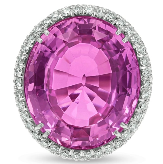 Pink Topaz Ring, 23.44 Carats