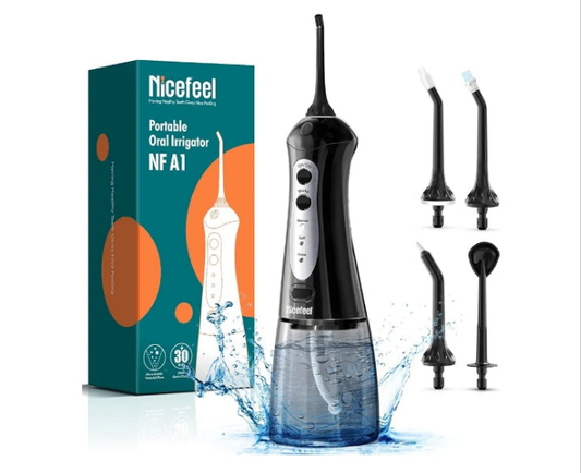 Water Dental Flosser Teeth Pick - Fast Charge Cordless Teeth Cleaner, 3 Modes Portable Oral Irrigator, IPX7 Waterproof Electric Water Dental Flosser for Tonsil Stone, 300ML Tank, Home Travel
