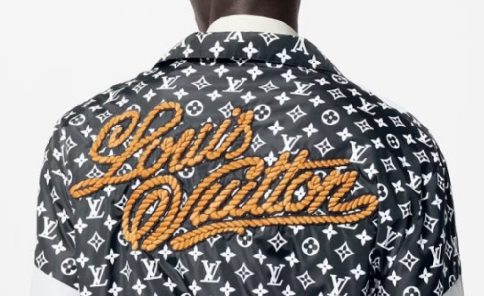 Louis Vuitton Monogram Printed Technical Track Pants And Monogram Printed Technical Track Top 2 piece outfit