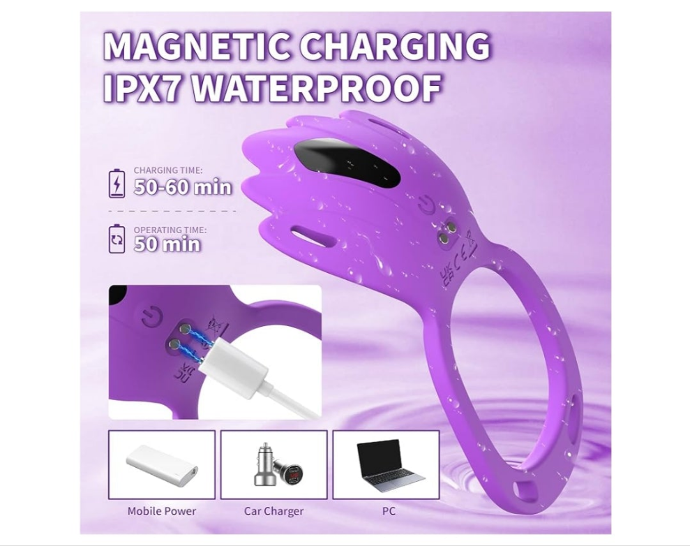 Adult Sex Toys Wearable Panty Vibrator,Female Sex Toy with 9 Vibration Modes,Vibrating Penis Ring Clitoral Stimulator,Couple Sex Toy with APP Remote Control Vibrators for Women Men Sexual (