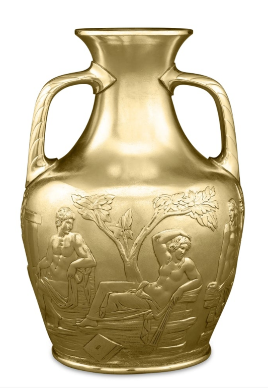 Beautiful Silver Gilt Portland Vase by Elkington & Co.