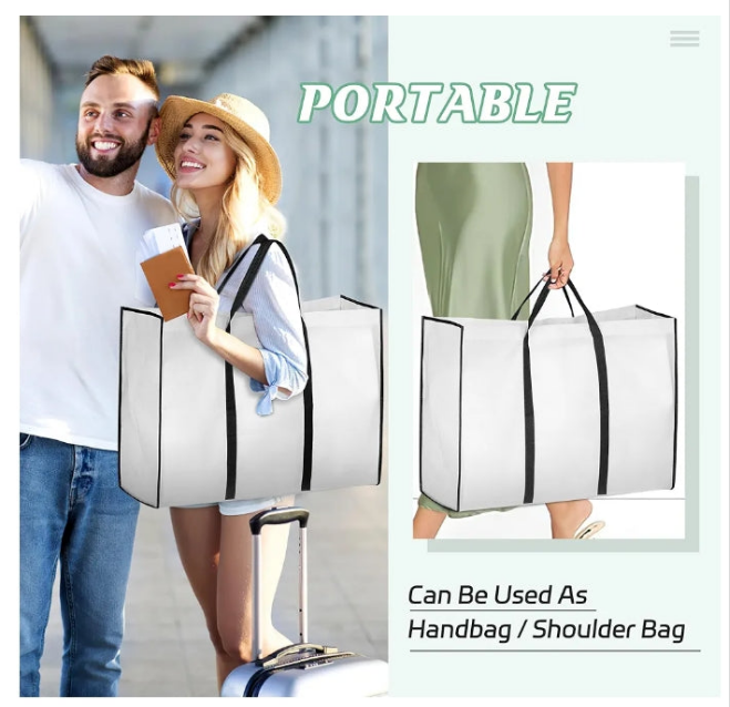 Portable 70" Wedding Dress Garment Bag with Bride Tote Bag 8'' Gusseted Dress Bags for Gowns Long 4 Pockets Dress Cover for Women, White