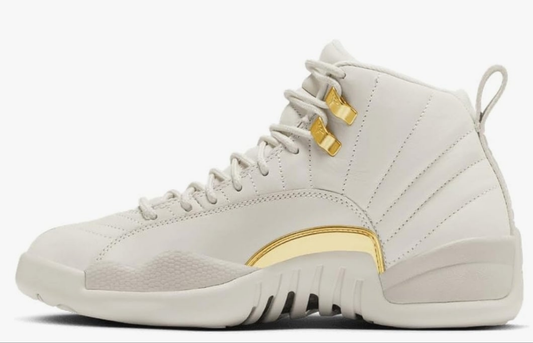 Jordan Air 12 Retro Phantom Women's Shoes (FD9101-007, Phantom/White/Metallic Gold)