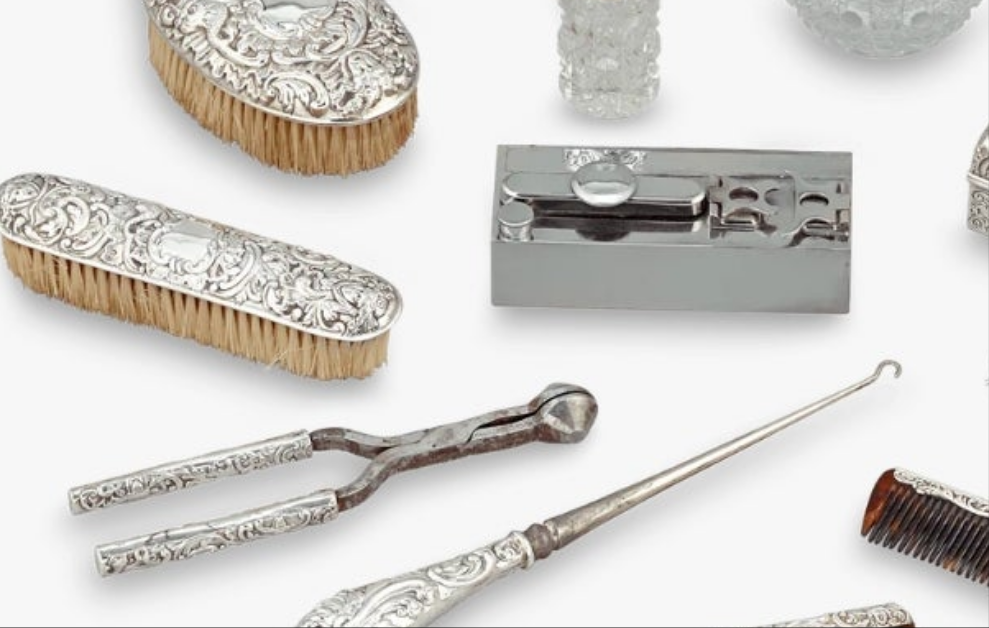 Antique Victorian Dressing Table Set by