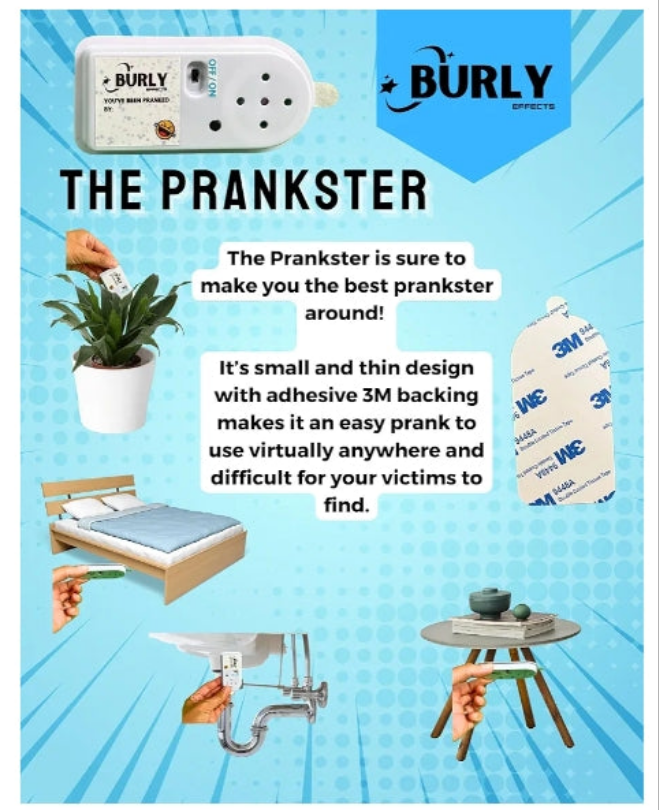 Hidden Noise Maker Gag Prank - 10 Different Sounds - Ringtone, Dog, Cat, Cricket, Fart, Baby Cry, Smoke Alarm, Monkey, Screaming Goat, Bird (1 Pack)