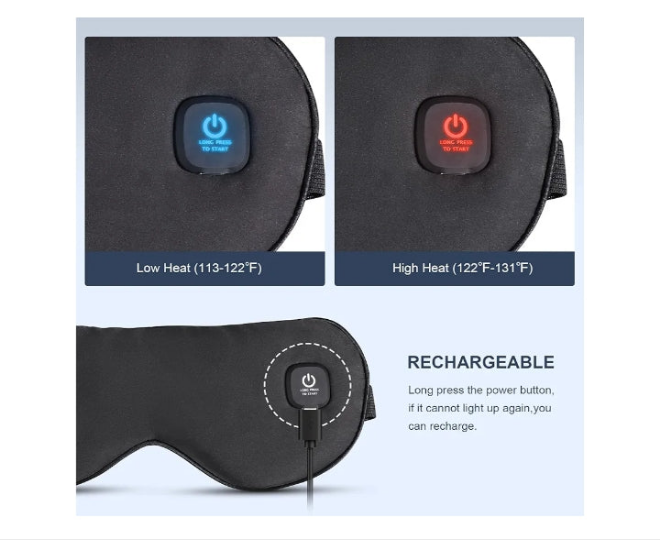 Heated Eye Mask Cordless, Warm Eye Compress for Dry Eyes Stye Blepharitis Chalazion MGD Eye Treatment, Heat Therapy to Unclog Gland, Soothe Tired and Sore Eyes