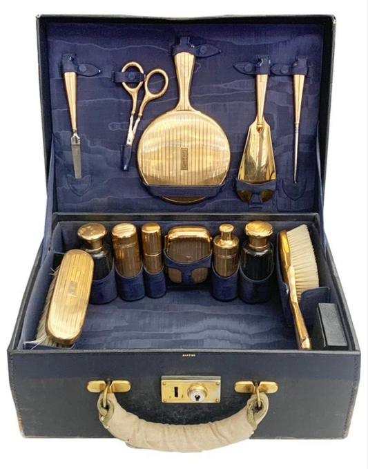 Cartier Antique Vanity Set in 14 Karat Gold
