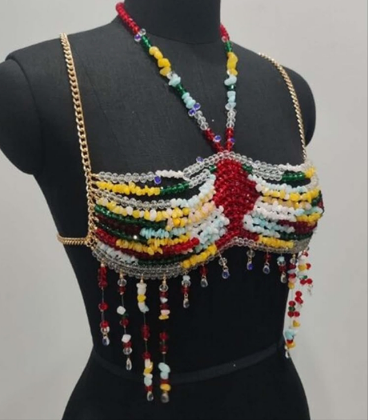 Body Chain Bra Chain for Women Bikini Jewelry for Rave Fancy Dress Concerts