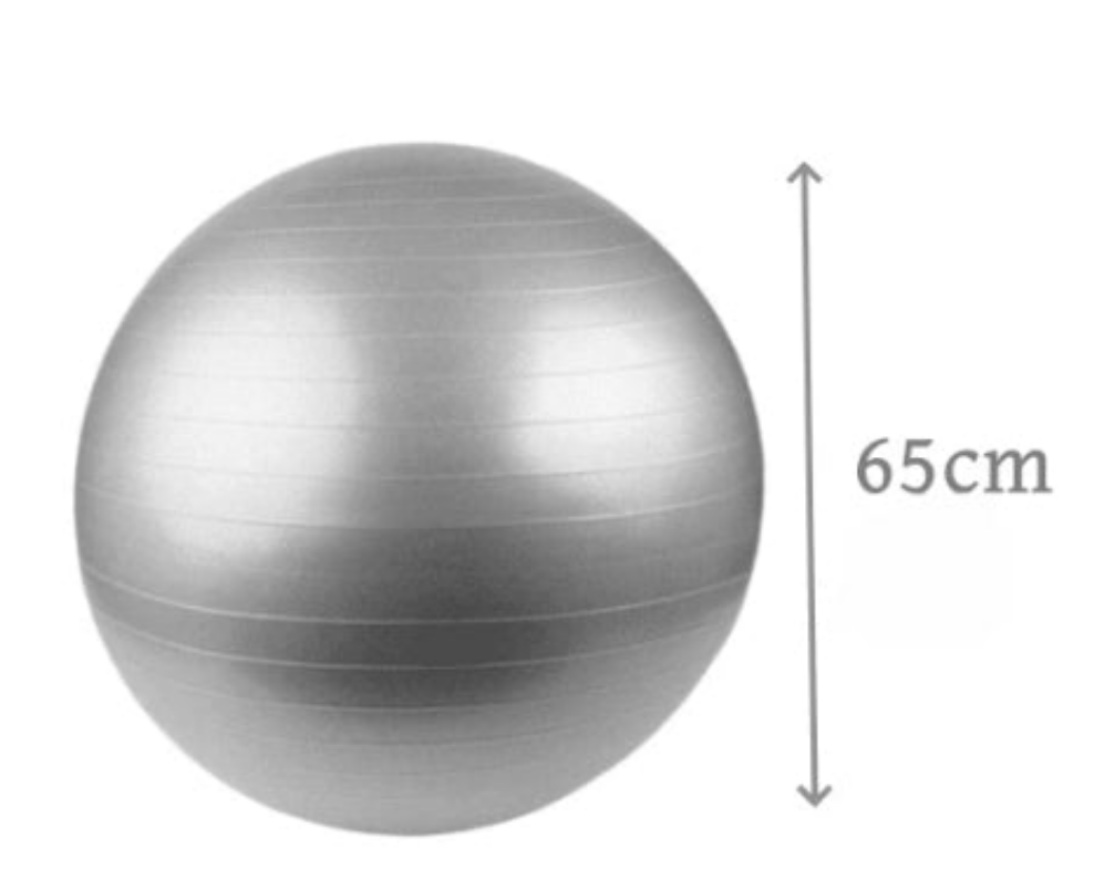 -65cm Premium Anti-Burst Yoga Ball - Improve Core Strength, Postnatal Rehabilitation And Fitness Training. Thick, Durable, Anti-Burst Design For Safe Workout (Pump Included)