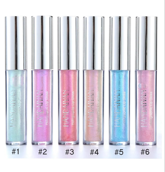 Glitter Liquid Lipsticks Set 6 color Diamond Shimmer Metallic Lipstick Waterproof Long Lasting Makeup Kit Face Eye Glow Shimmer Shinning Lip Gloss Set