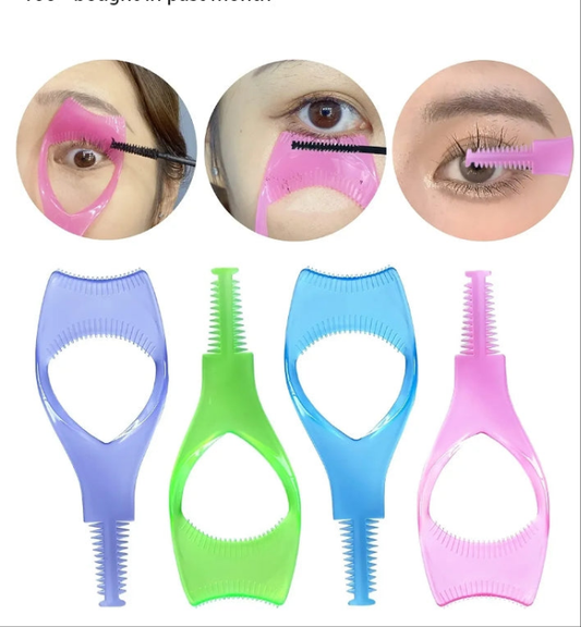 Mascara Shield Guard 4 Pcs Lash Buddy Tool Mascara Guard Eye Lash Applicator, Makeup Cosmetic Lash Guard, Eyelash Tool 3 in 1 Upper Lower Mascara Applicator Tool