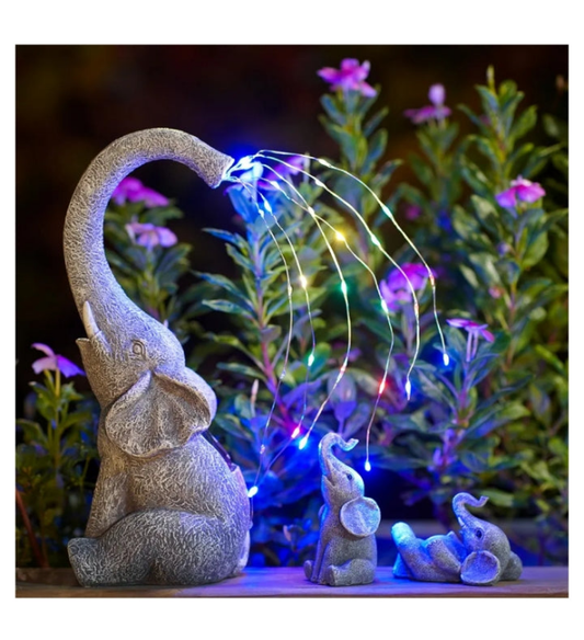 Solar Statues for Garden Decor: Outdoor Sculptures for Lawn Ornaments -Outside Porch Patio Balcony Front Yard