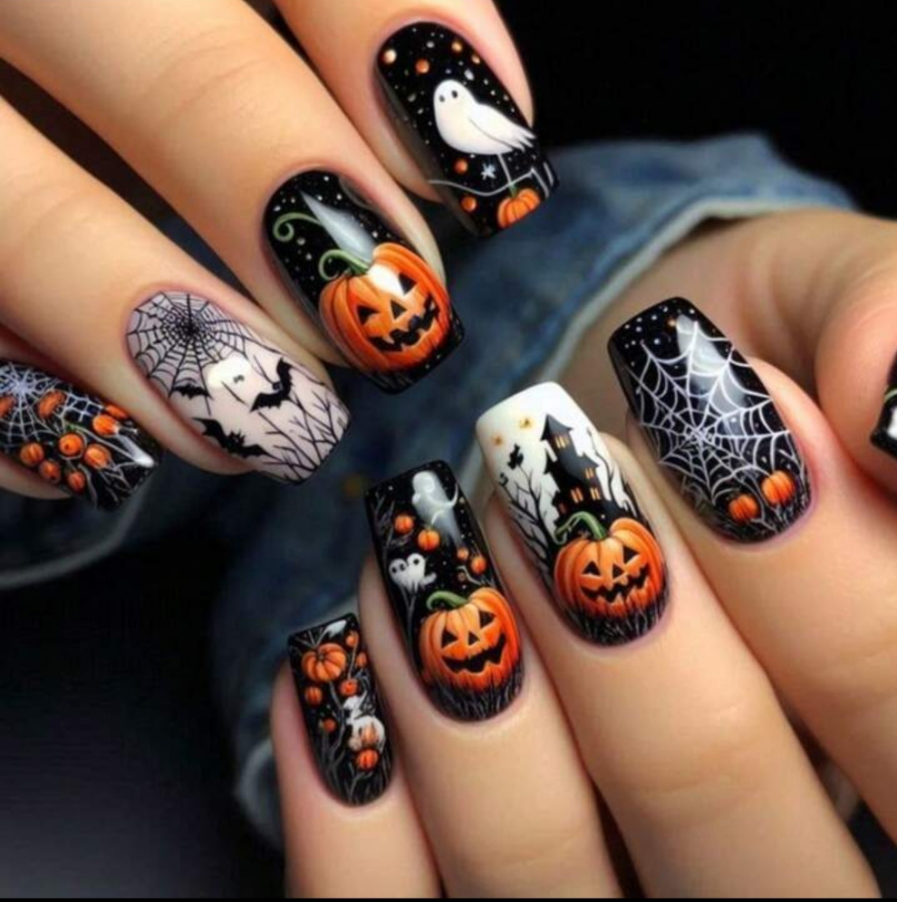 Halloween nails,24pc choose your nails by the number shown by the nails.You want. 1 pack