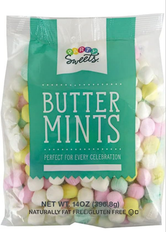 Assorted Pastel Buttermints, 14 Ounce, Appx. 100 pieces from Hospitality Mints