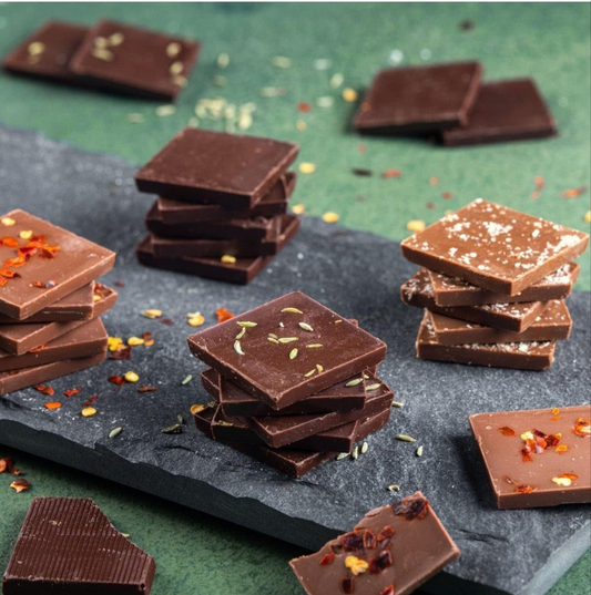 Assorted 32-Piece Chocolate Gift Hamper | Indian-Inspired Flavours in Pure Couverture | Perfect for Wedding, Birthday & Festive Gifting