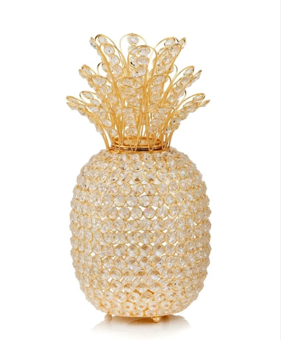 Crystal bling fruit in gold or silver tones pineapple apple or a juicy pear fun in different sizes too