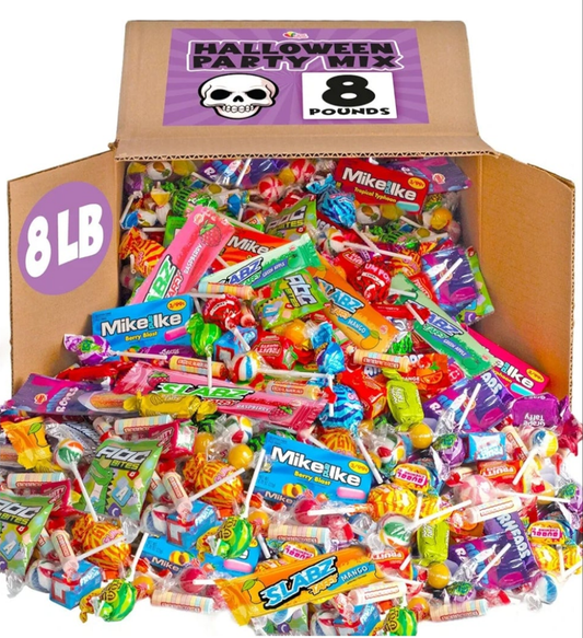 Bulk Party Mix - 8 Pounds - Variety Parade Candies - Piñata Candies - Individually Wrapped Candy - Assorted Candy