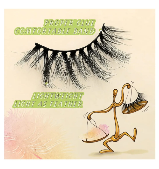 Faux Mink Lashes 50 Boxes 10 Styles Eyelashes Volume Lashes 10 Portable Individual Boxes 10-20mm Mixed Natural Look Lash 3D False Eyelashes