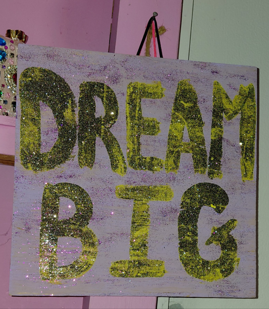 COCOMONEY ART Dream big  1 OF 1 CUSTOM PIECE BY COCOMONEY