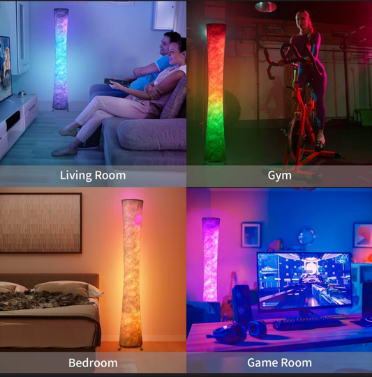 LED Dimmable Novelty Floor Lamp with Remote and APP Control
