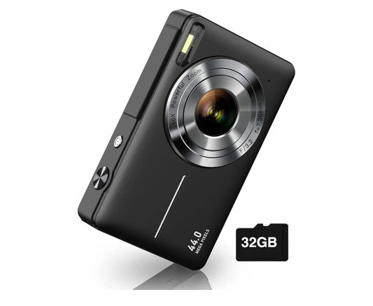 Digital Camera, FHD 1080P Camera, Digital Point and Shoot Camera with 16X Zoom Anti Shake, Compact Small Camera for Boys Girls Kids