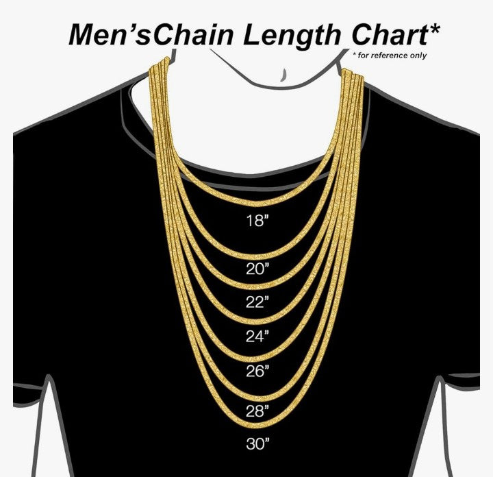 COCOMONEY 14K Solid Gold or White Gold 3.8mm Cuban Curb Link Chain Necklace - Multiple Lengths And Colors Available