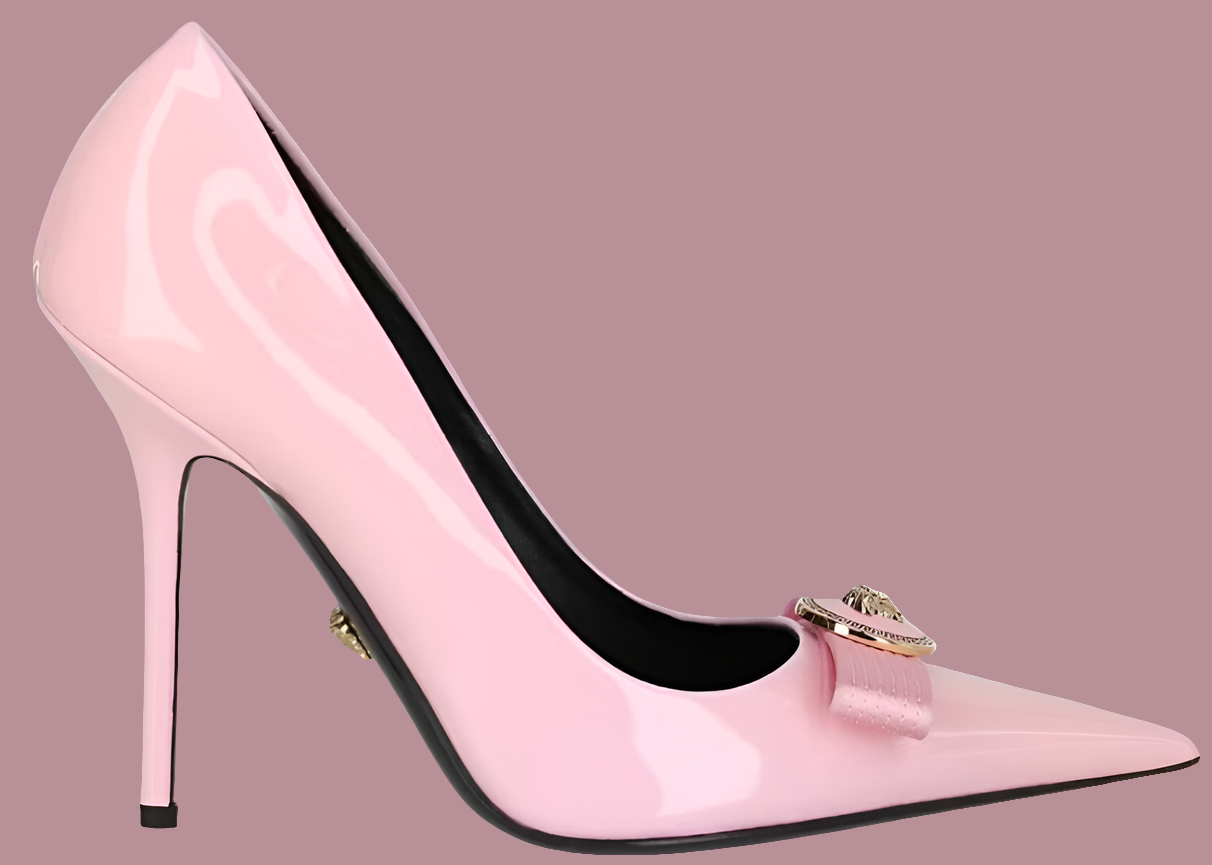 Versace Gianni Ribbon Pumps pale Pink Women's
