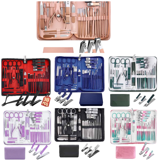 Manicure Set Pedicure Kit - 30 in 1 Nail Kit Professional Stainless Steel Nail Care Kit