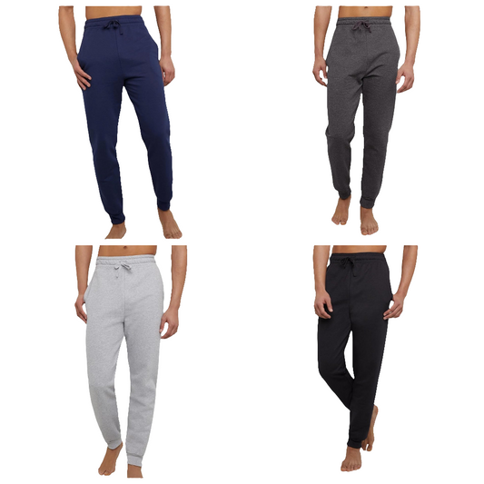 Jogger Sweatpants, Men's Midweight Fleece Lounge Pants,