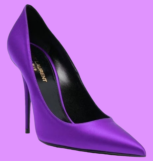 Saint Laurent Marylin pump. Purple