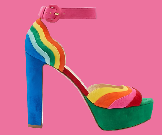 Christian Louboutin Degratissimo Alta 130 VV/Suede Sandal Heels
Multi (Women's)