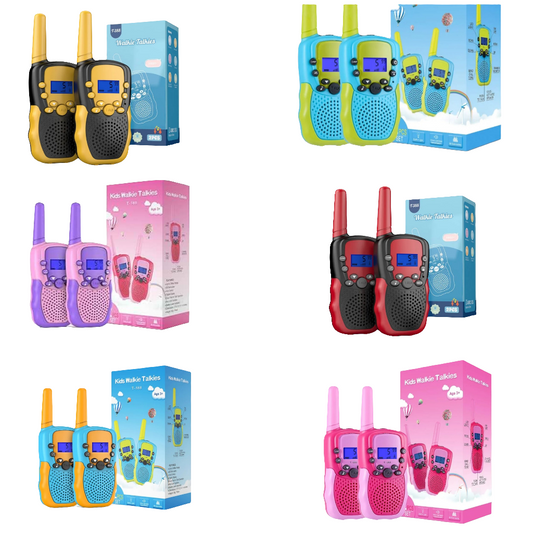 Walkie Talkies for Kids 22 Channels 2 Way Radio Toy with Backlit LCD Flashlight, 3 Miles Range for Outside, Camping, Hiking