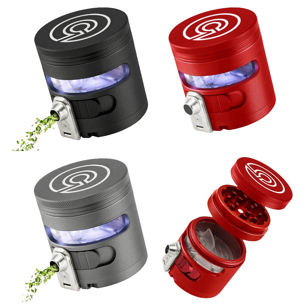 Manual Grinder Automatic Dispenser Large 2.5" Aluminum Alloy (Red), For Home & Kitchen Only