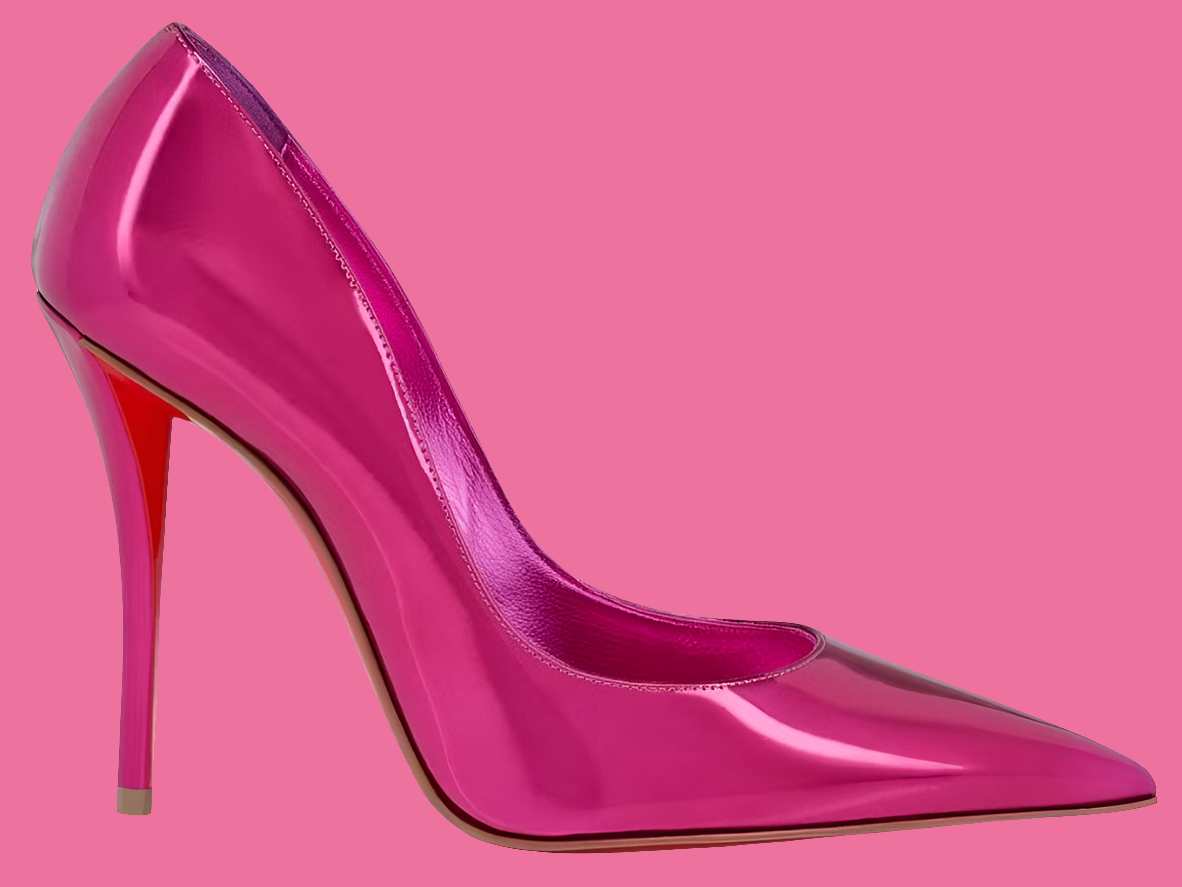 Christian Louboutin Miss Z 100mm Pump
Billy Laminated Calf Leather