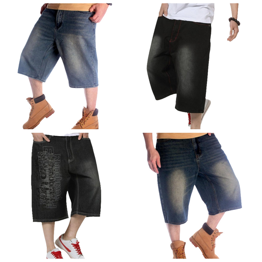 Fashion Hip Hop Jeans Baggy Denim Shorts