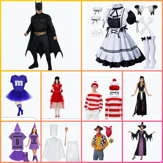 Adult Halloween costume comes with accessories show in its photo choose number by the costume you want